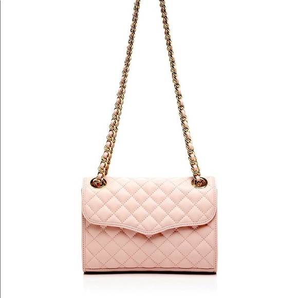 NWT! Rebecca Minkoff Mini Quilted Affair Pink Quartz - Picture 1 of 9